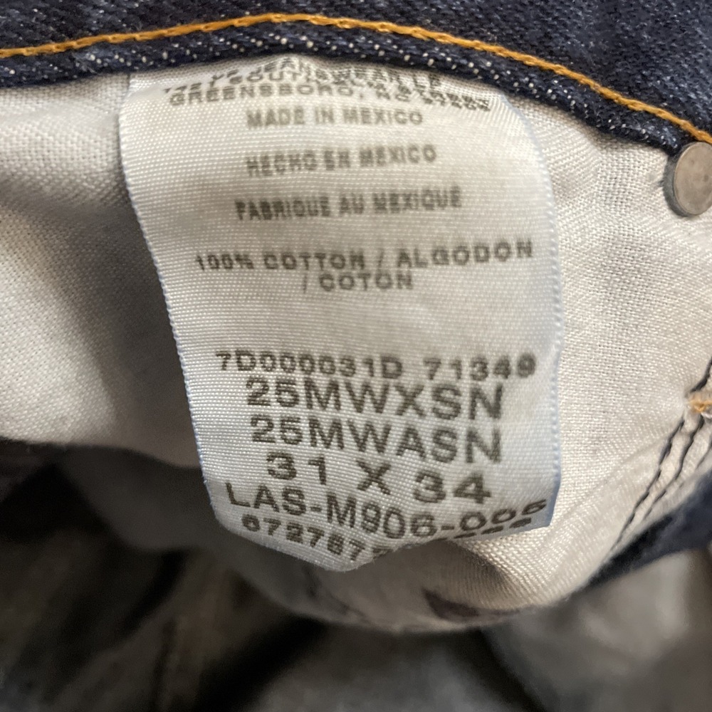 NOS Wrangler Men's Twenty X Slim Fit 25MWX Denim Jeans 31x34 - Picture 10 of 10